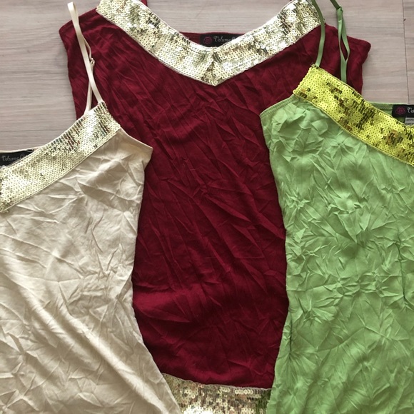 Nightclub camisoles with sequin detail - Picture 5 of 7